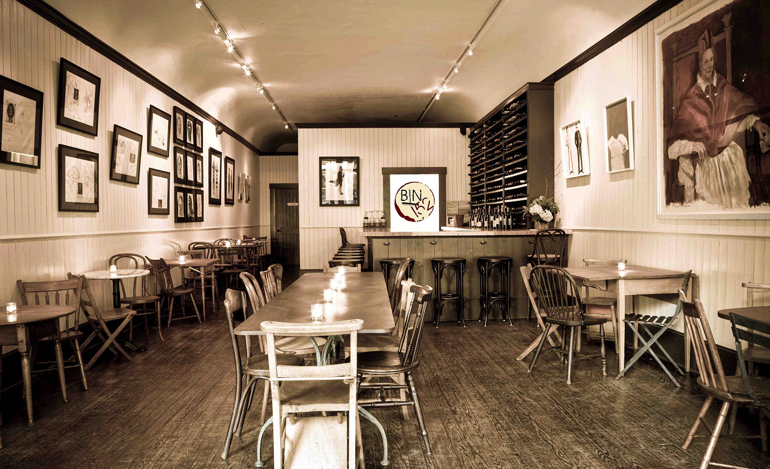 Bin 152 - Interior of bar.