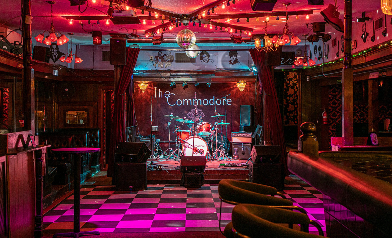 The Commodore's dance floor