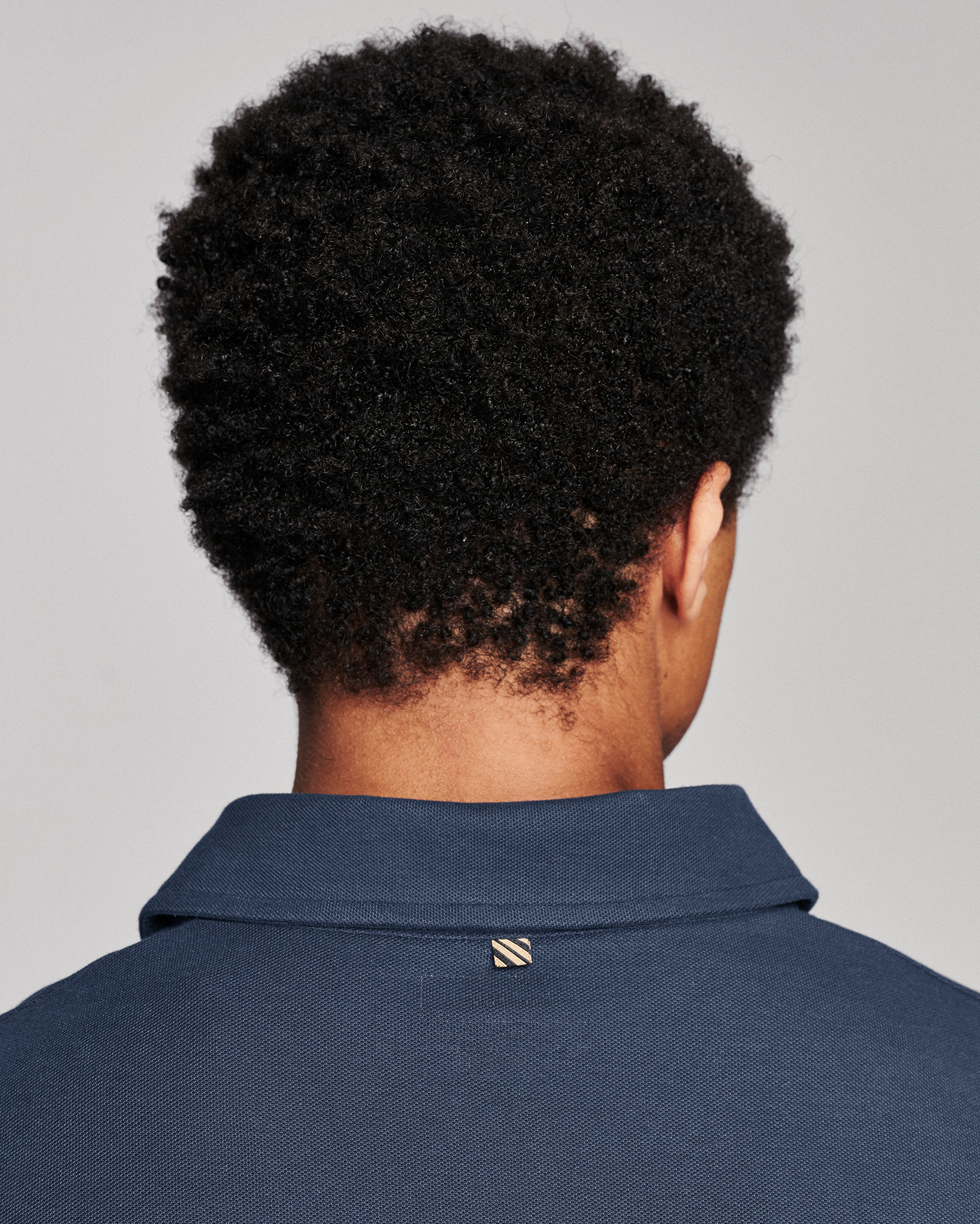 Back of the polo showing the collar.