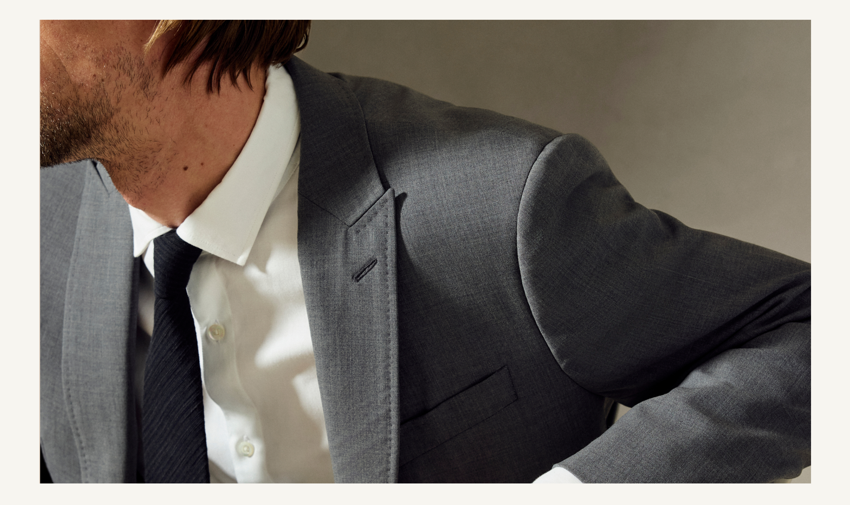 Jacket on model.