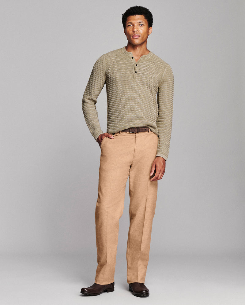 Garment Dyed Links Henley