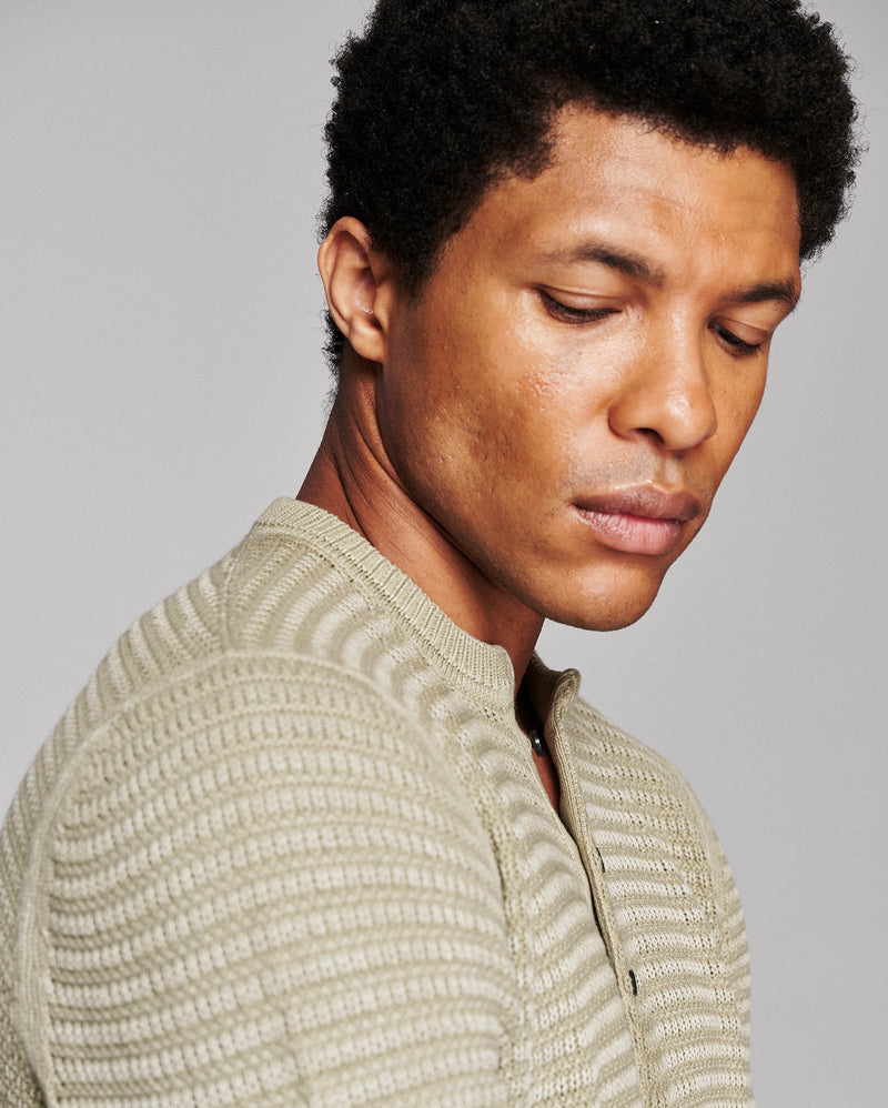 Garment Dyed Links Henley
