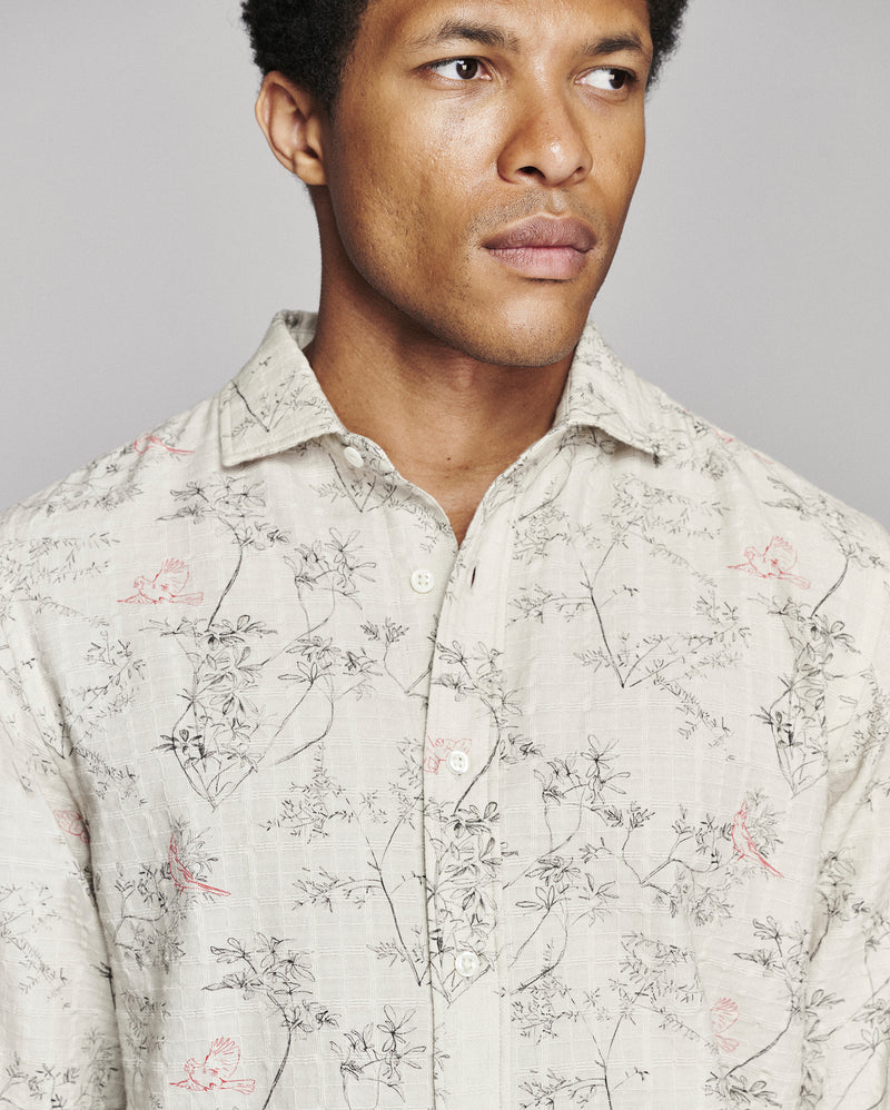 Cardinal Grid Cedar Shirt