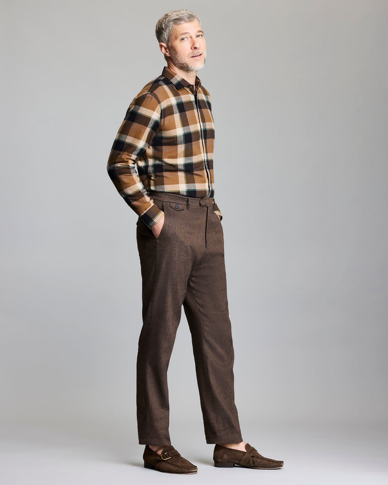 Large Scale Plaid Cedar Shirt