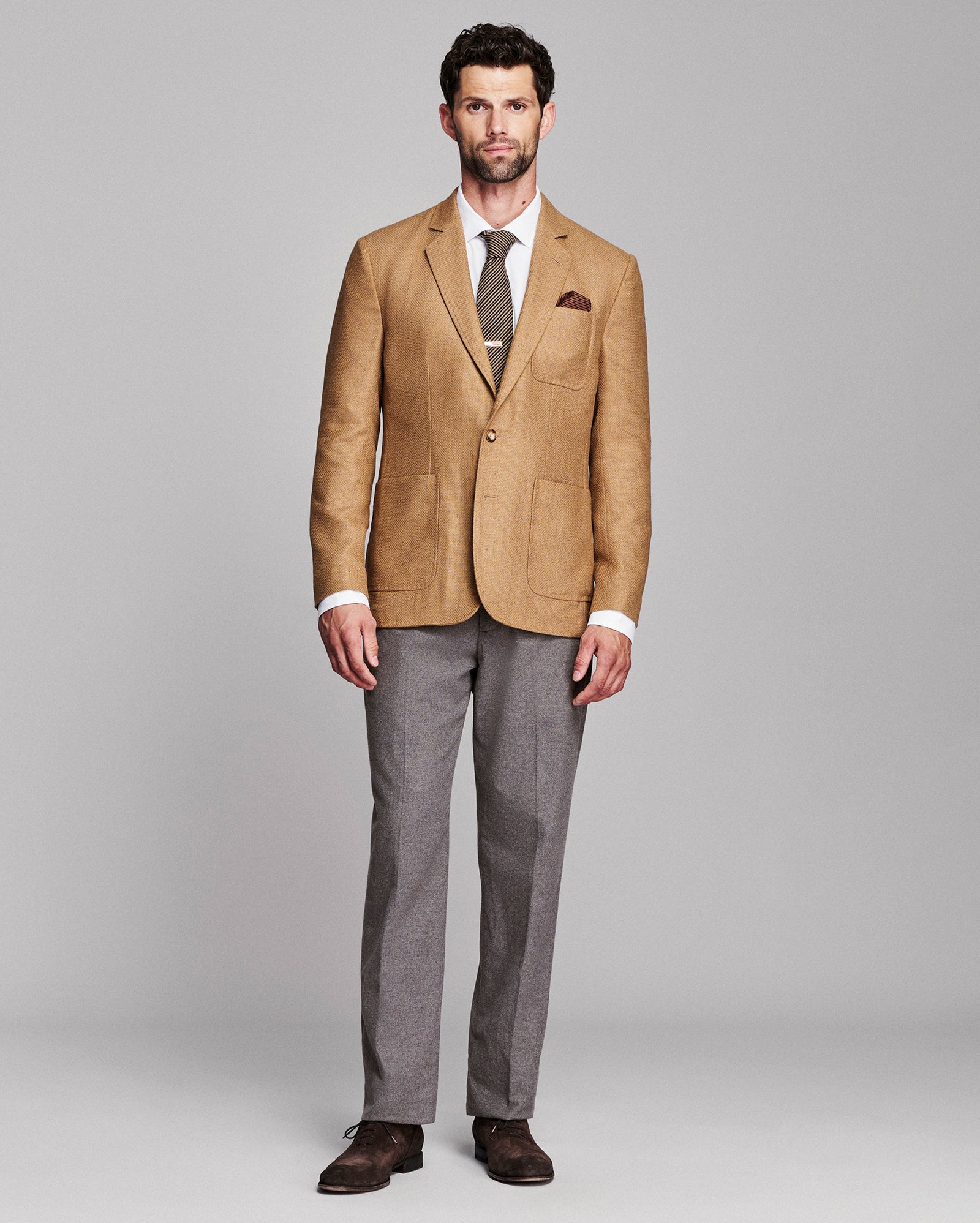 Hopsack Silk Wool Archie Jacket