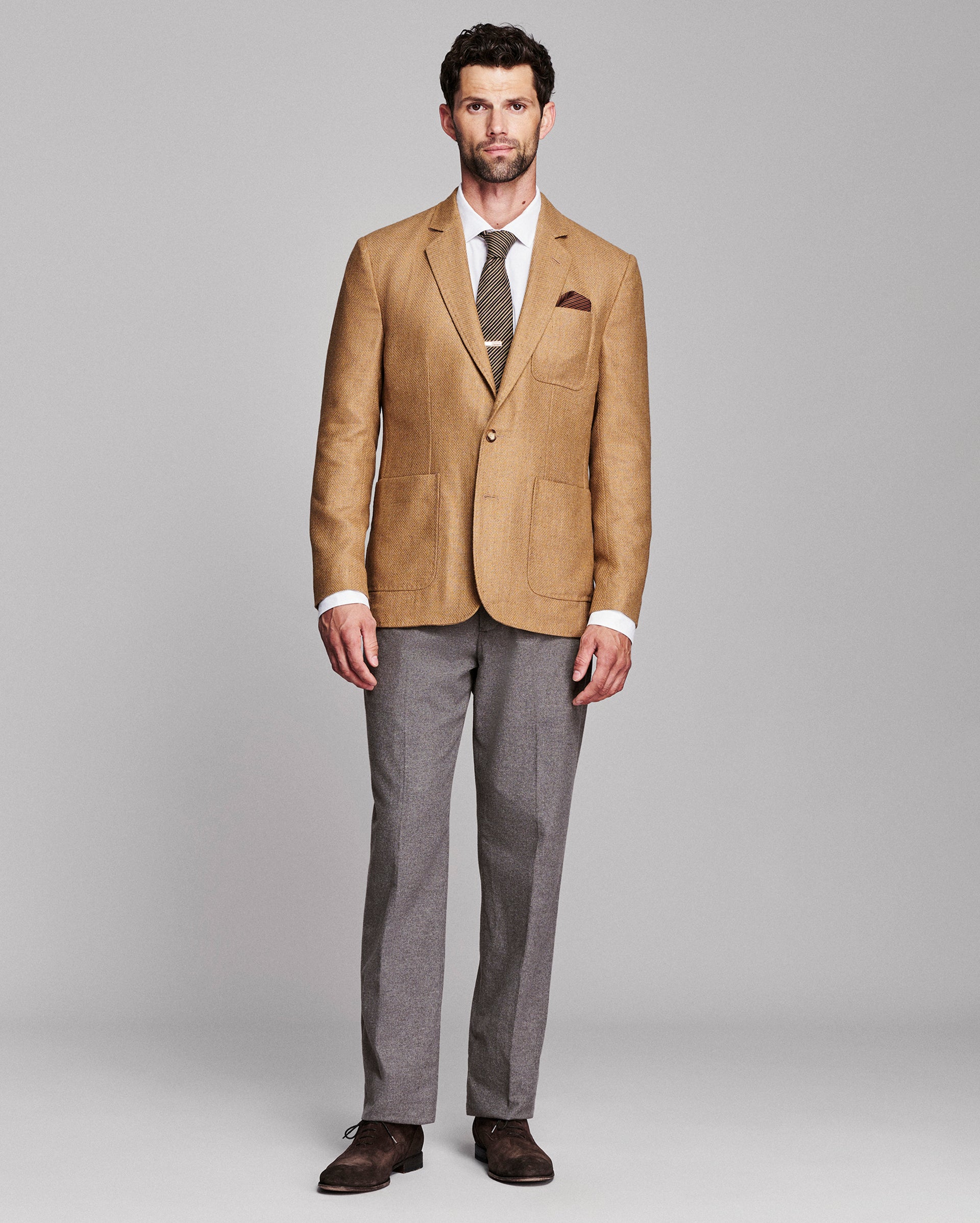 Hopsack Silk Wool Archie Jacket