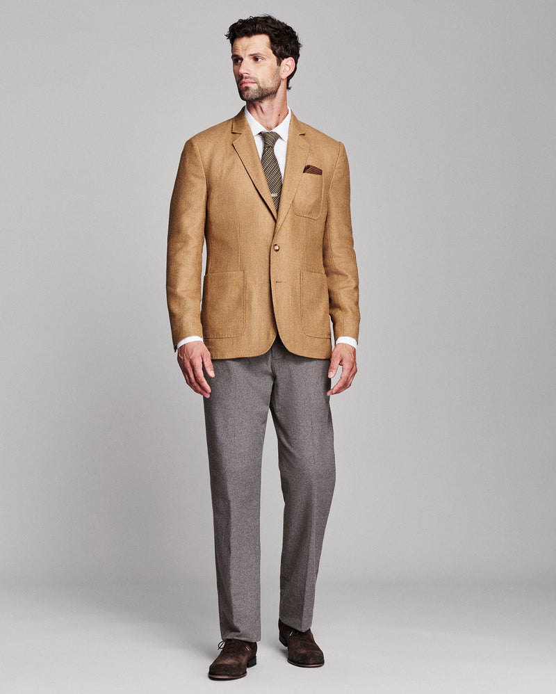 Hopsack Silk Wool Archie Jacket