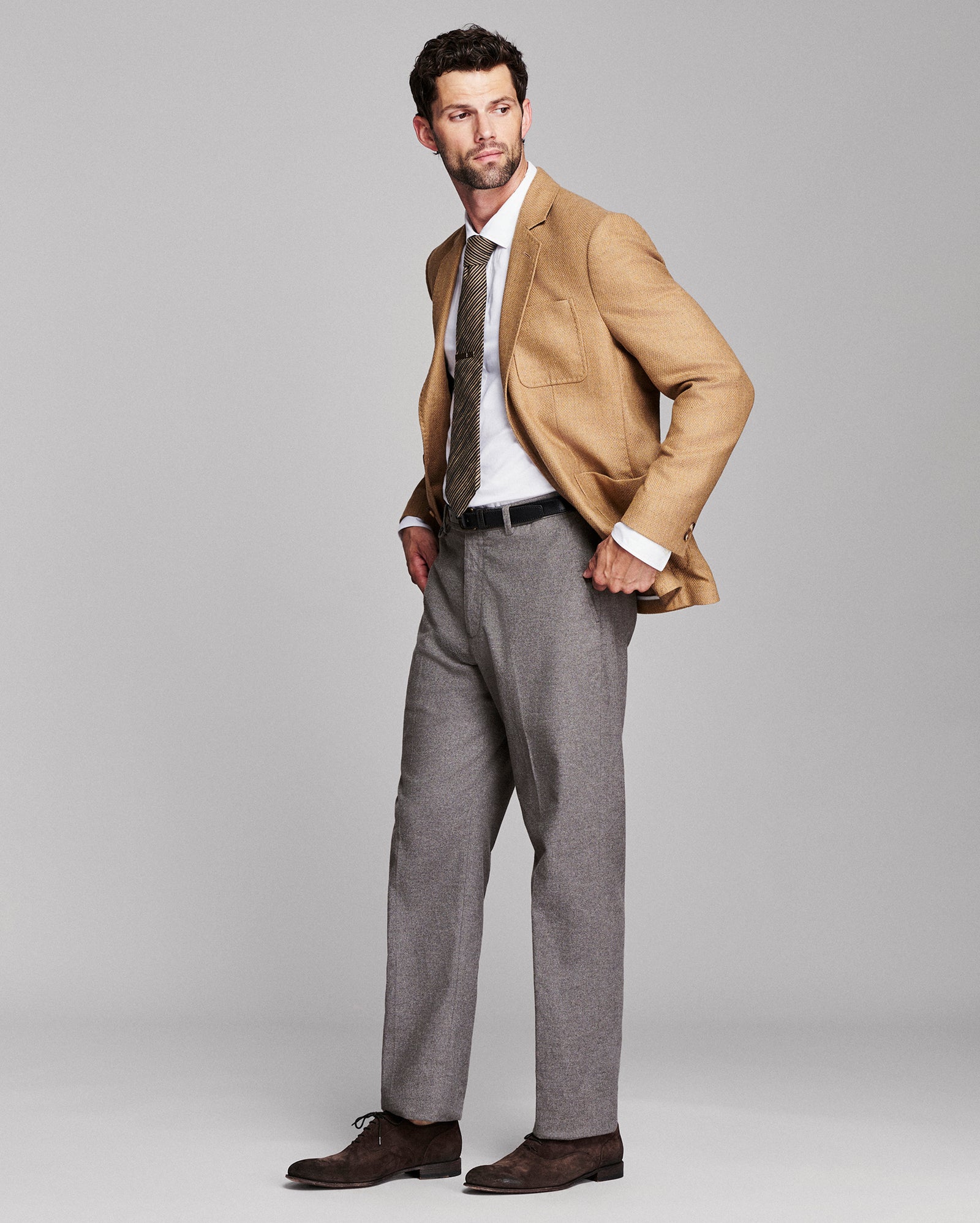 Hopsack Silk Wool Archie Jacket