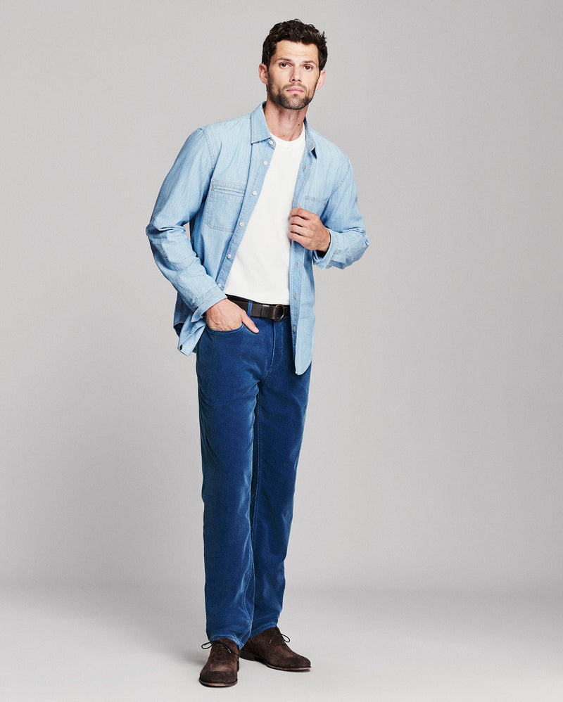 Indigo Corduroy Cochran Pant