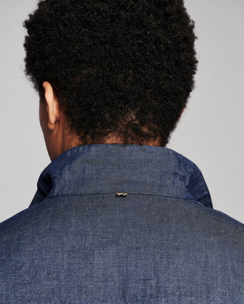 Waxed Denim Harrington Jacket