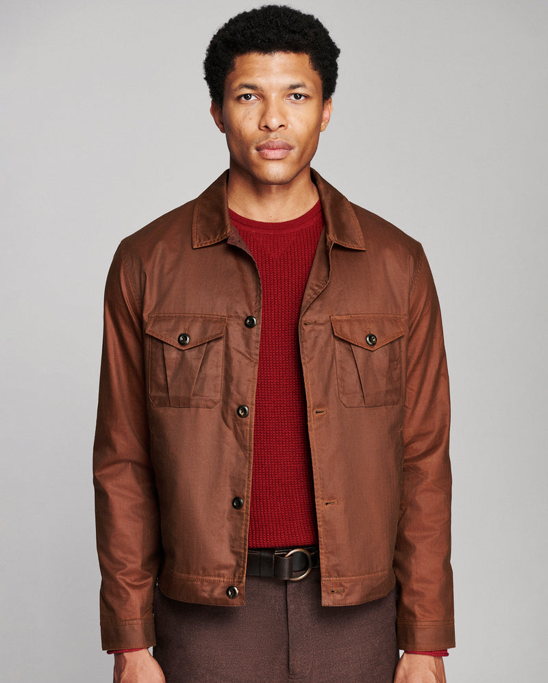 Waxed Herringbone Members Jacket