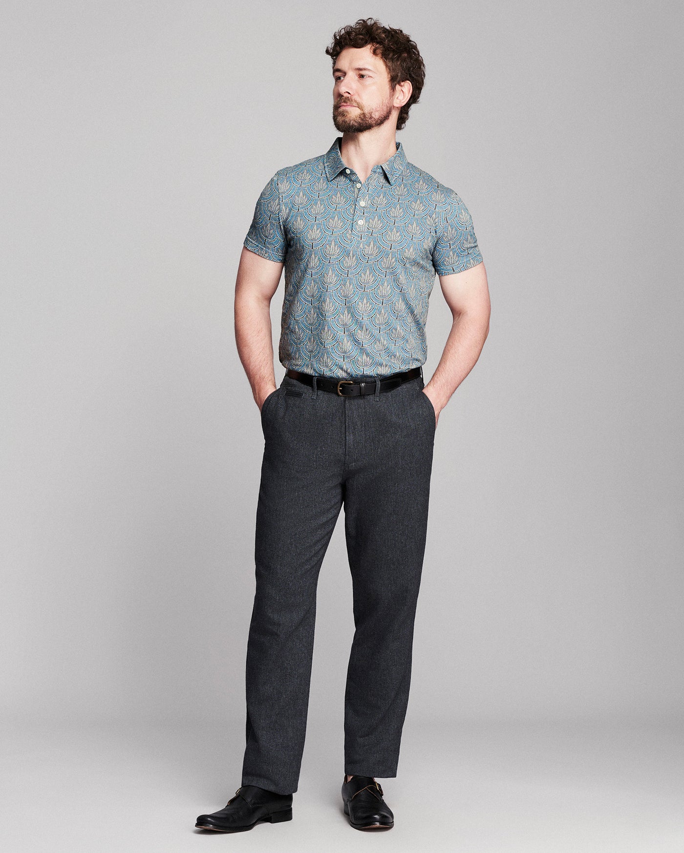 Numajiri Andrews Floral Polo