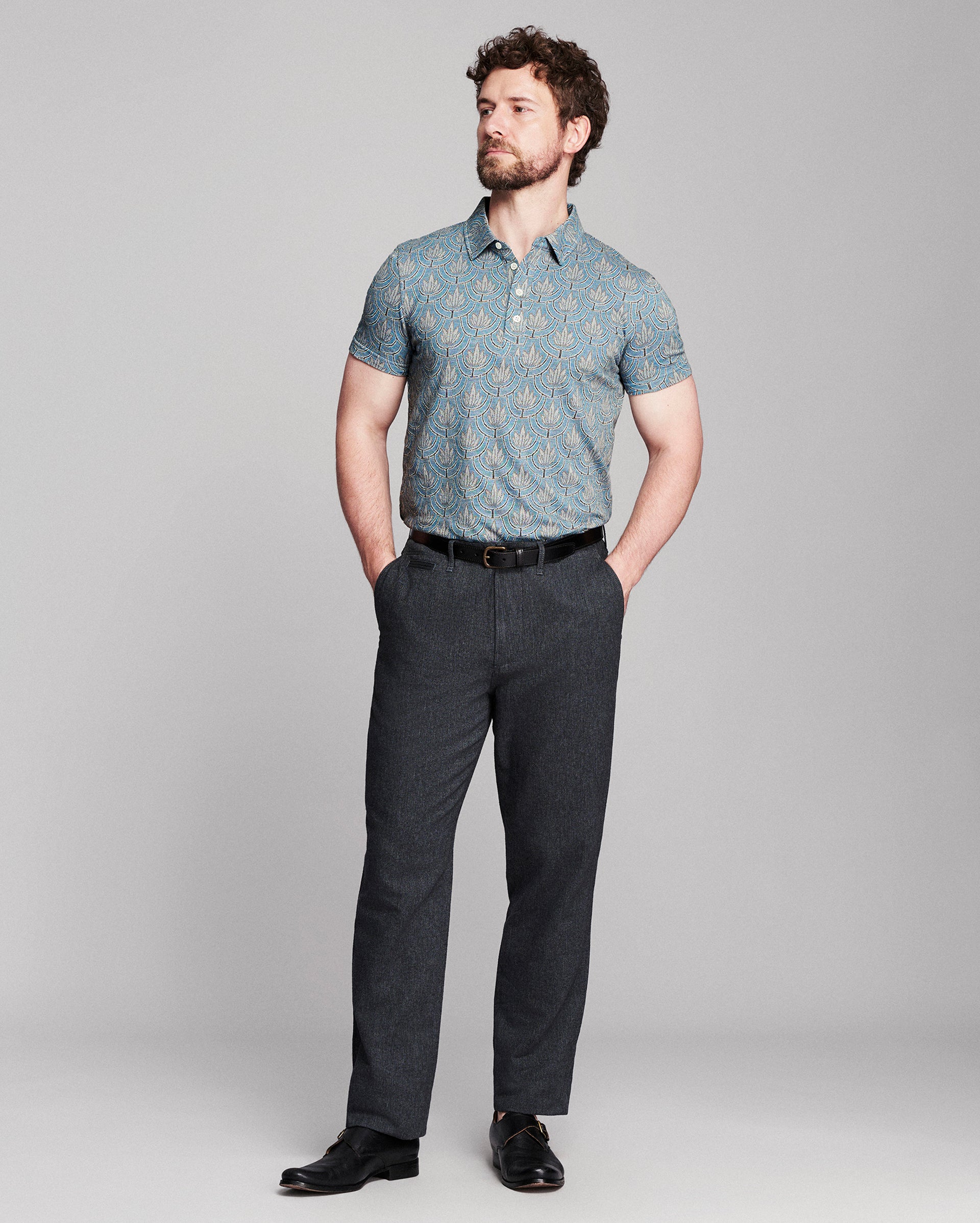 Numajiri Andrews Floral Polo