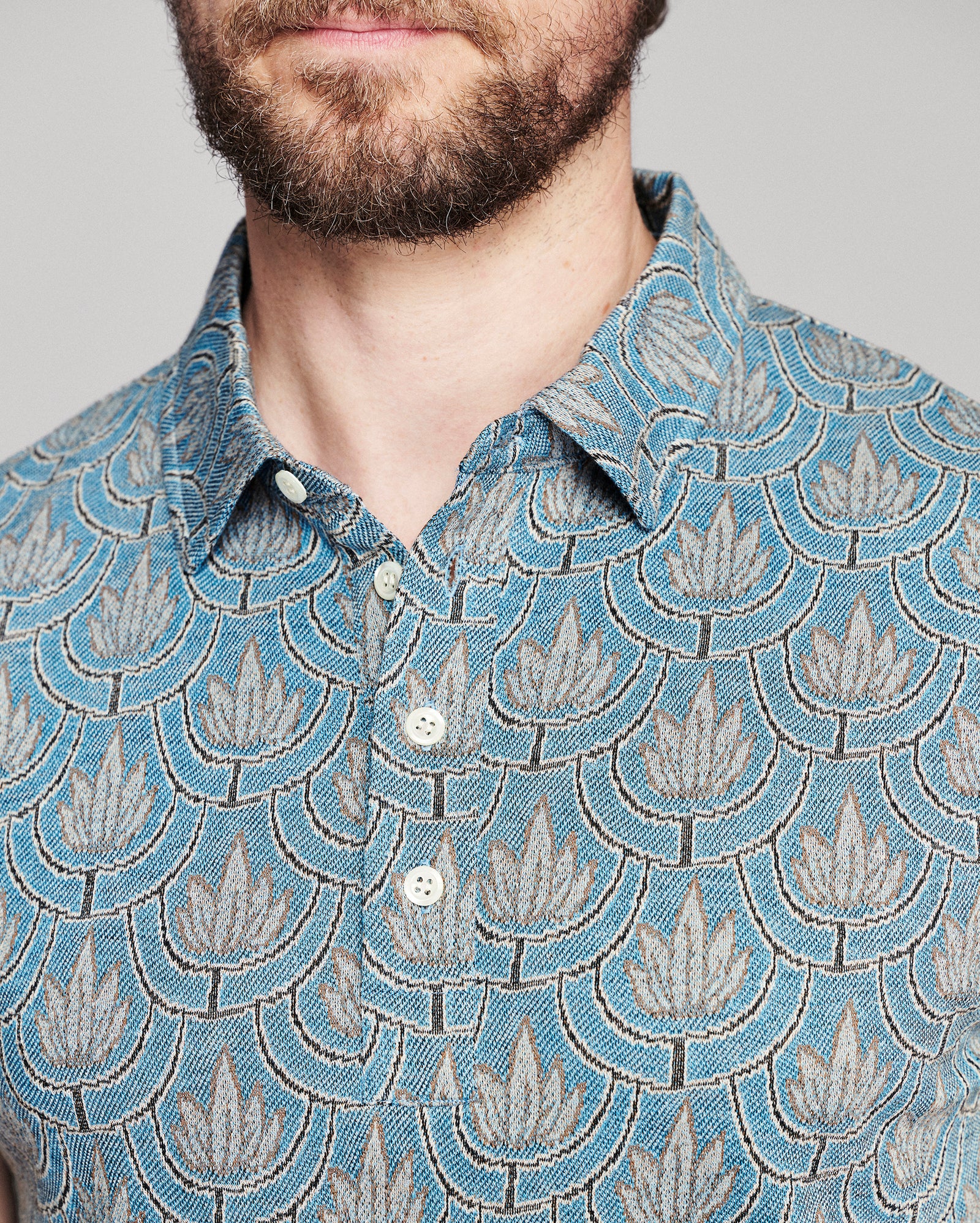 Numajiri Andrews Floral Polo