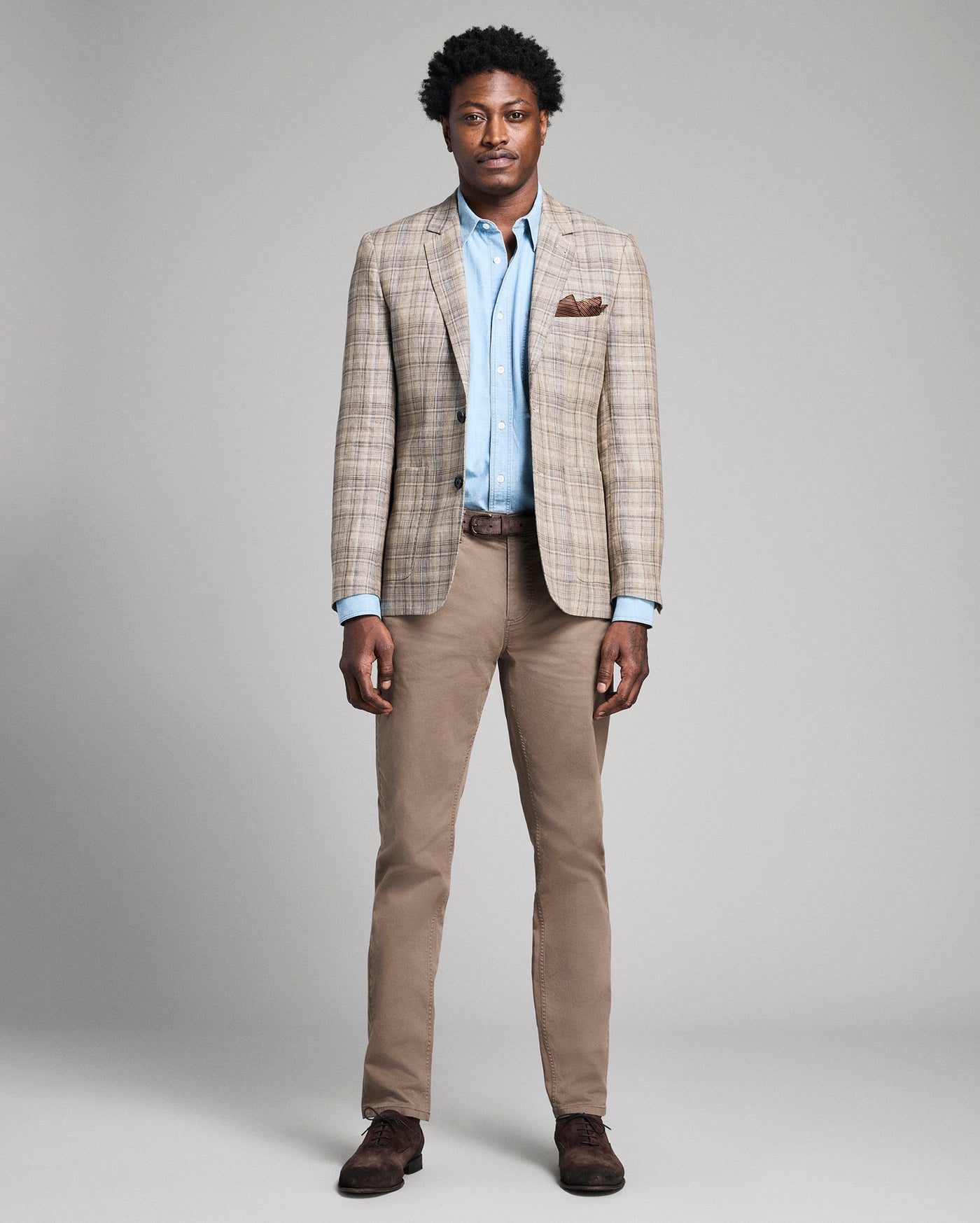 Plaid Linen Walton Jacket