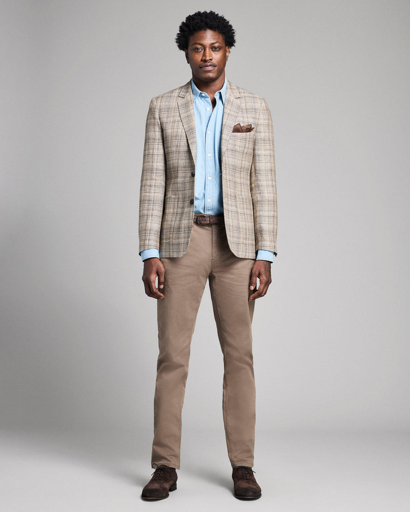 Plaid Linen Walton Jacket
