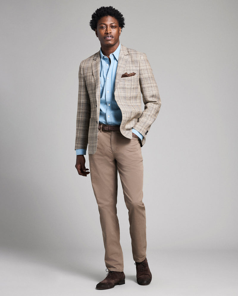 Plaid Linen Walton Jacket