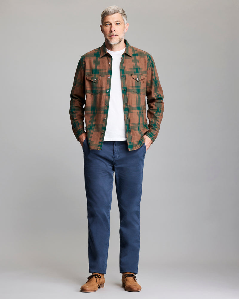 Large Scale Plaid Western Shirt