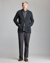Model wears the Heathered Knit Sport Coat