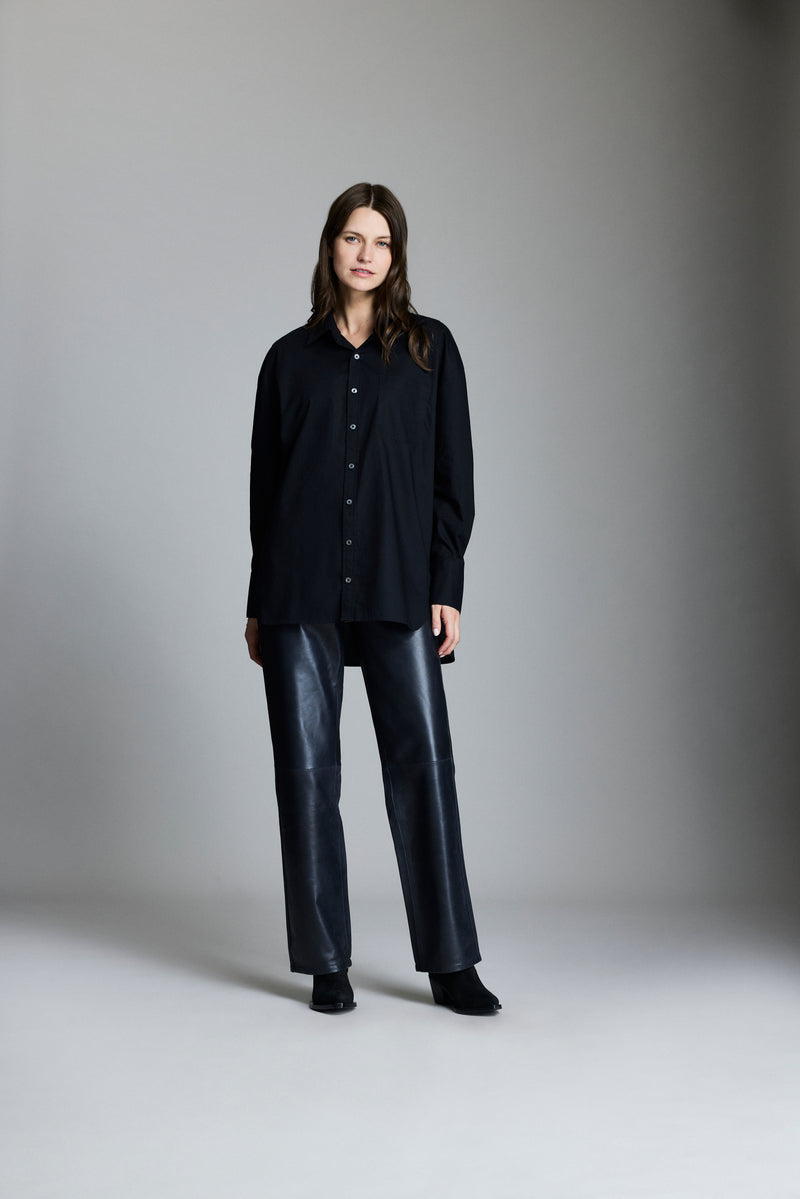 Detachable Collar Dolman Shirt