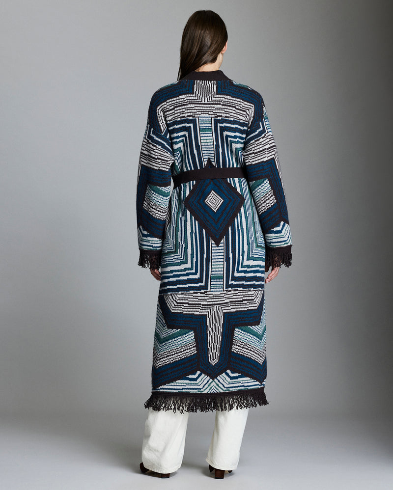 New Folk Jacquard Cardigan Coat
