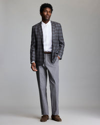 Model shows the fit of the jacket