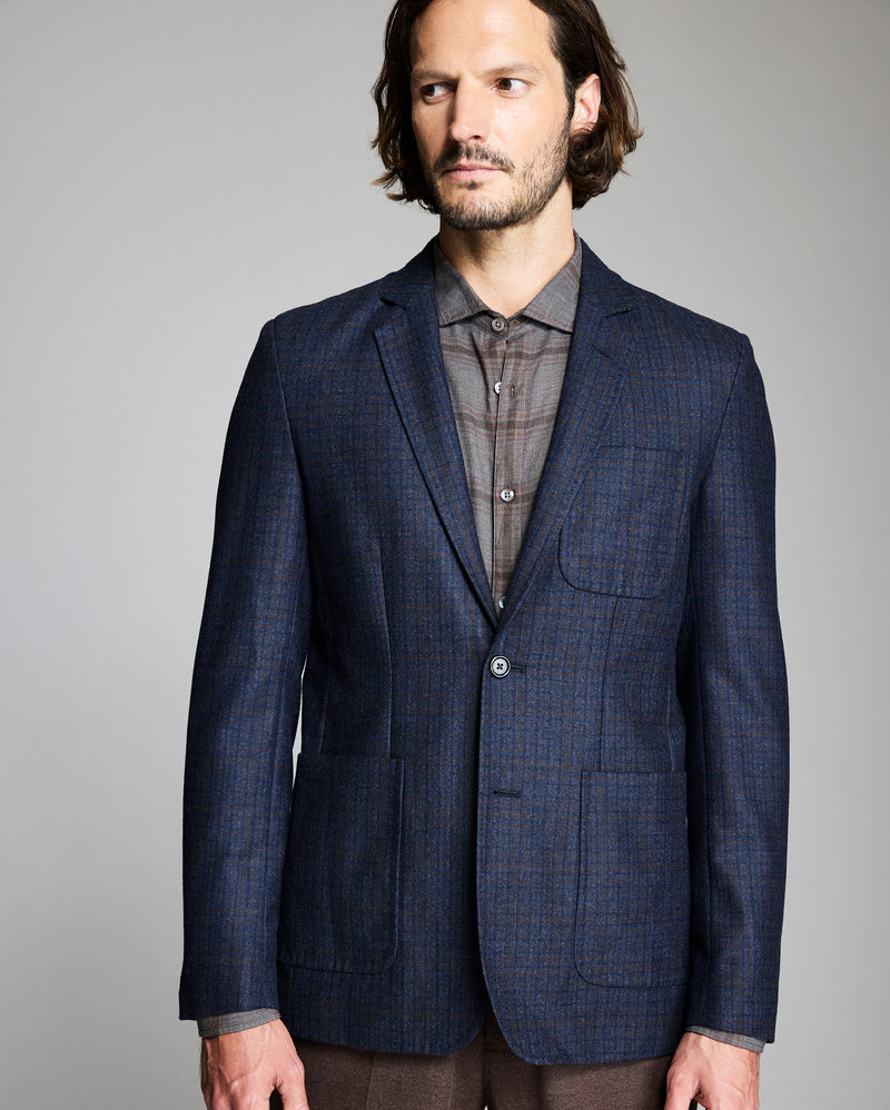 Virgin Wool Plaid Archie Jacket