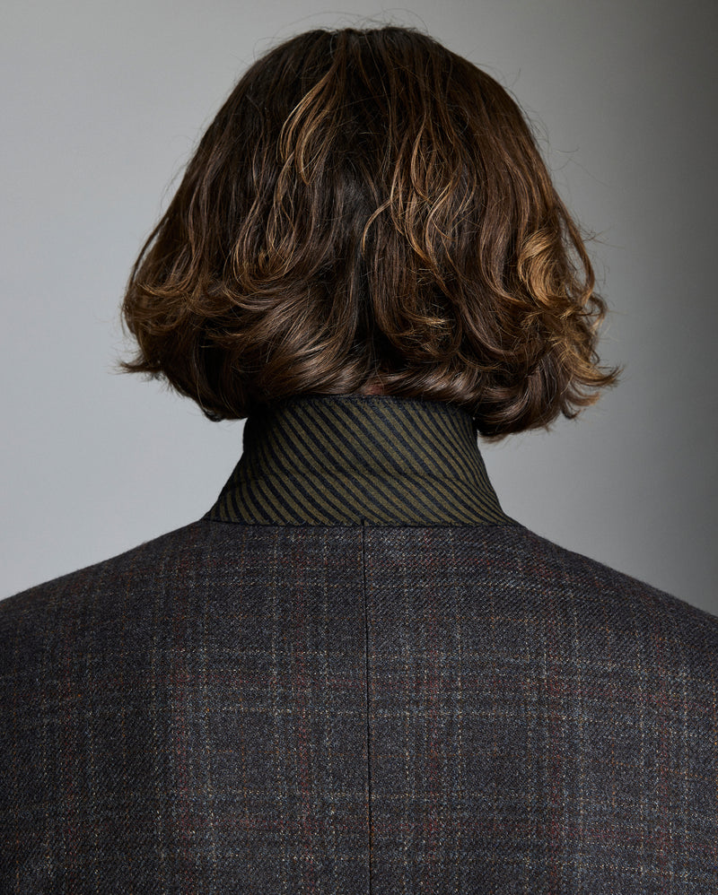 Virgin Wool Plaid Walton Jacket