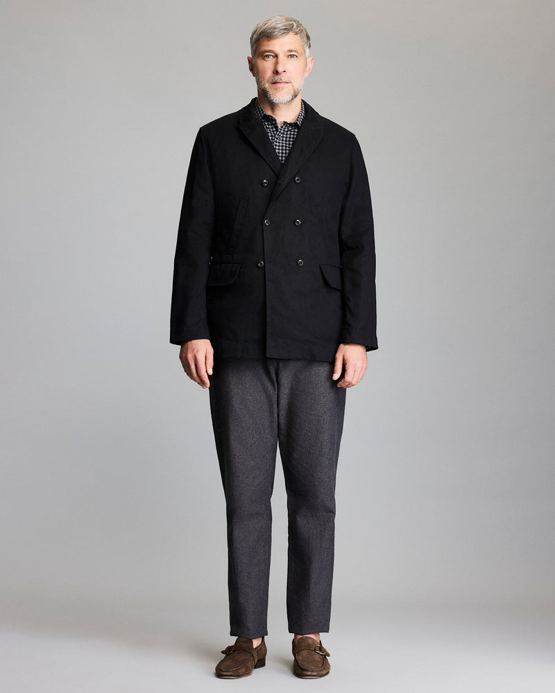 Waxed Canvas Bond Peacoat