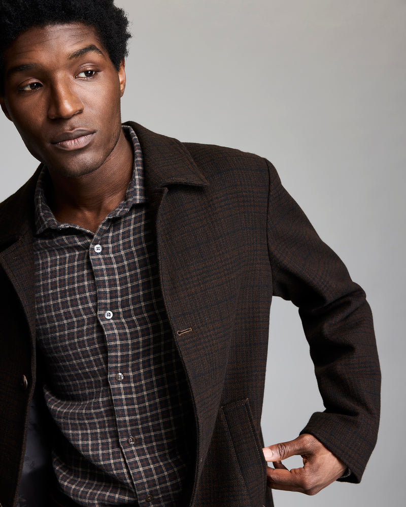 Plaid Cooper Overcoat