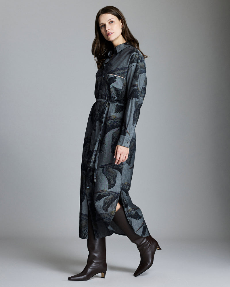 Bradley Gordon x Billy Reid Pelican MSL 1 Pocket Maxi Dress