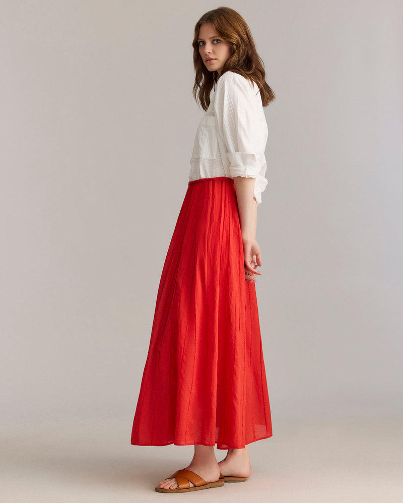 Sunray Pintuck Skirt