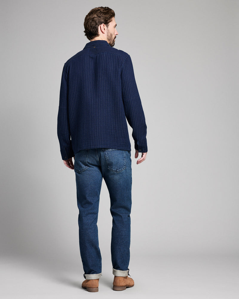 Pin Dot Dobby Two Pocket Overshirt