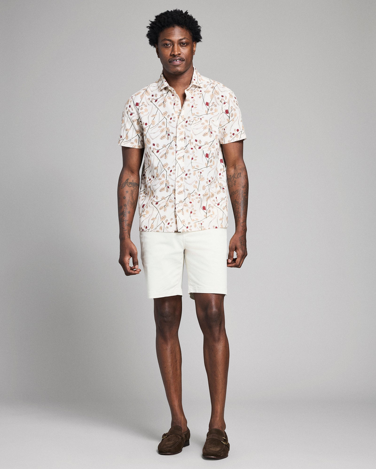 Short Sleeve Textural Sea Oat Treme Shirt