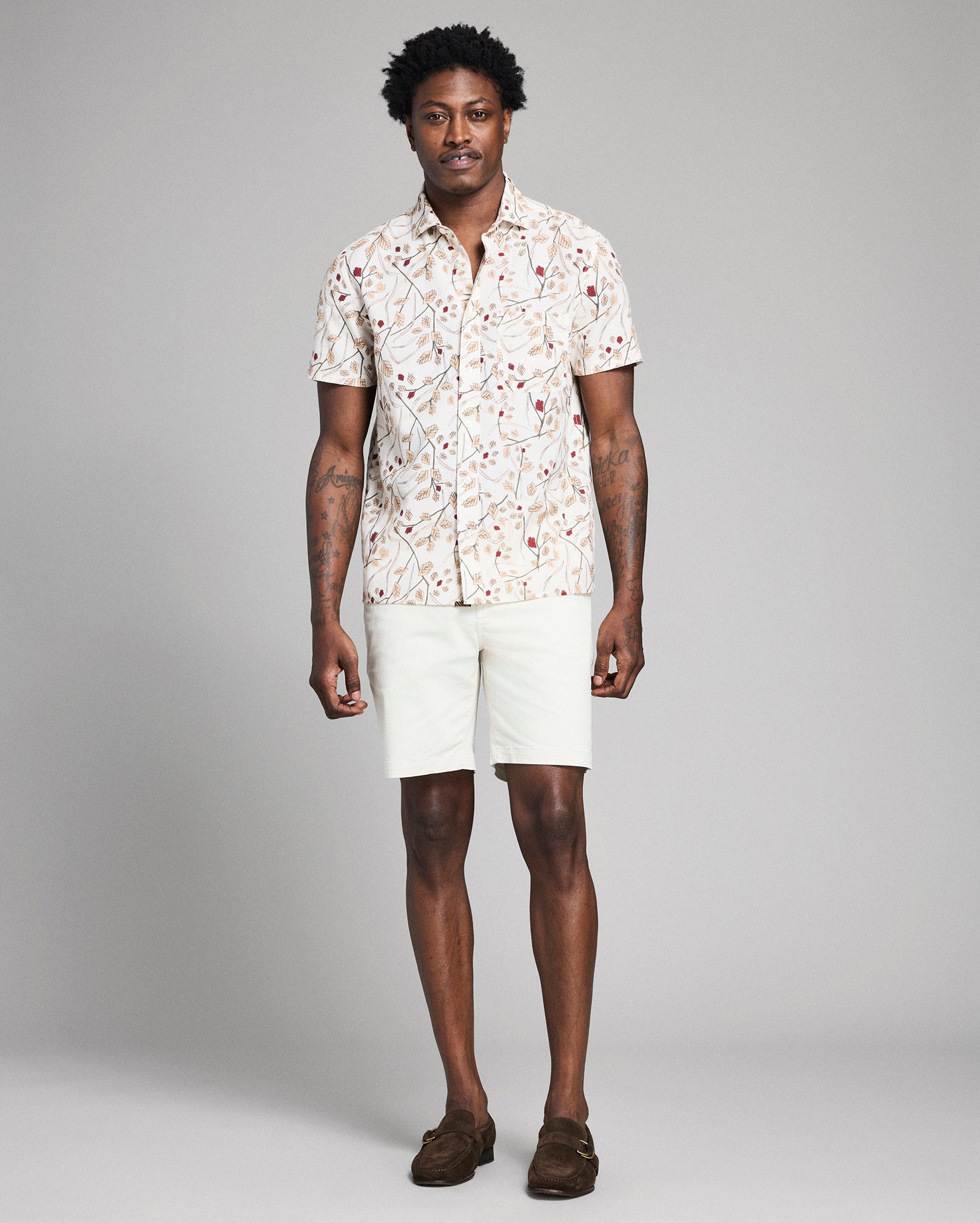 Short Sleeve Textural Sea Oat Treme Shirt