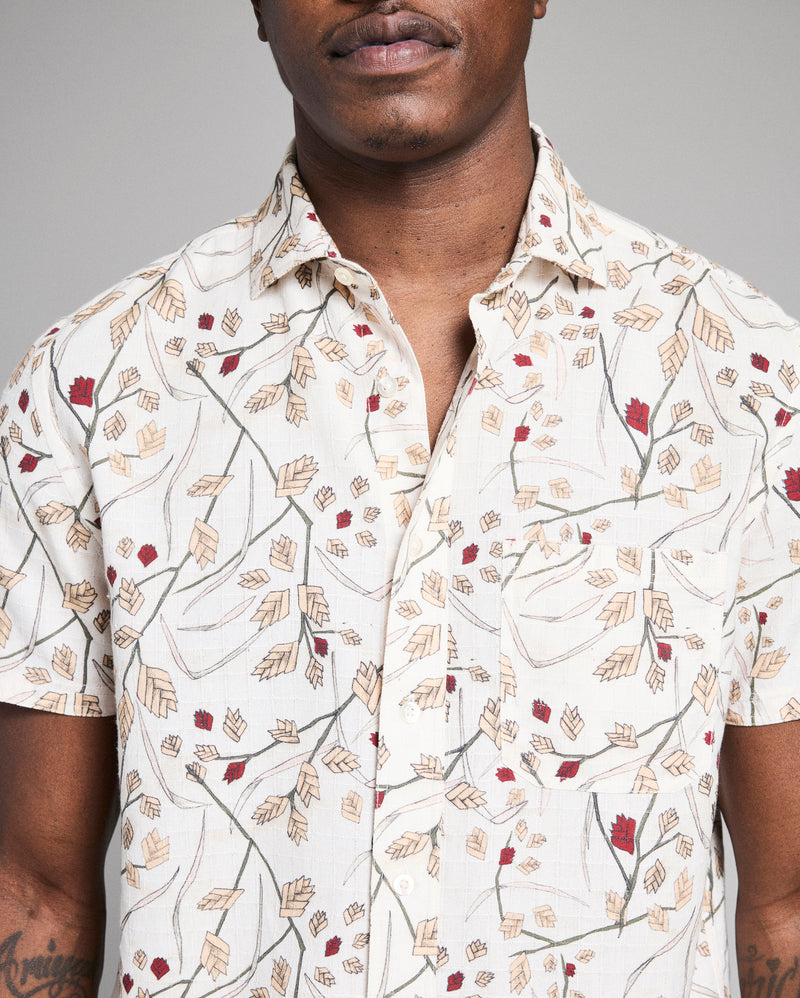 Short Sleeve Textural Sea Oat Treme Shirt