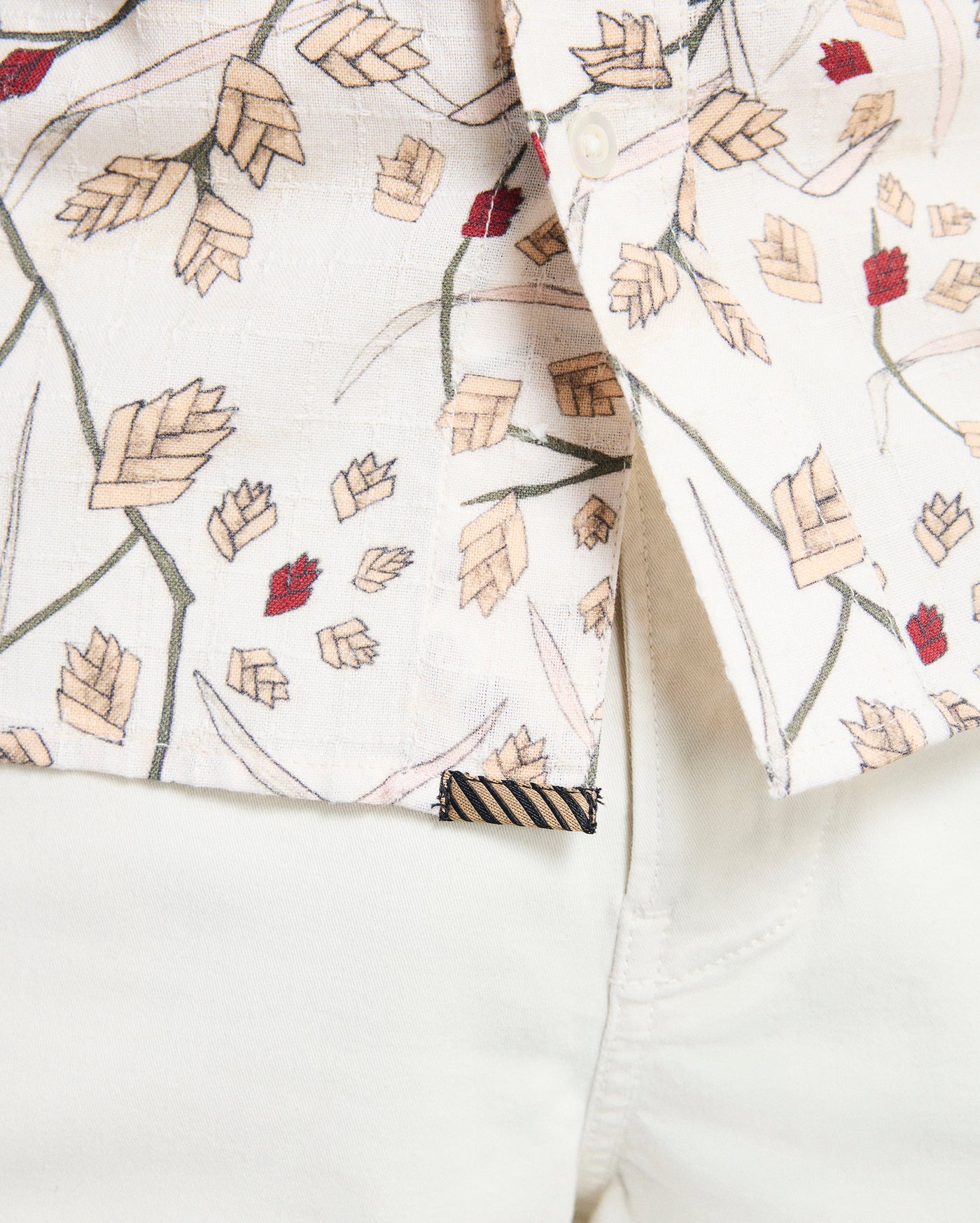 Short Sleeve Textural Sea Oat Treme Shirt