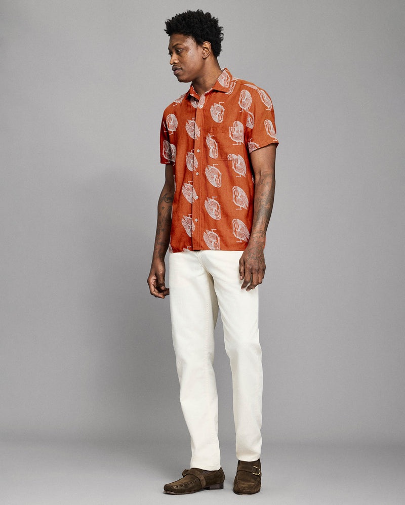 Short Sleeve Embroidered Pelican Treme Shirt