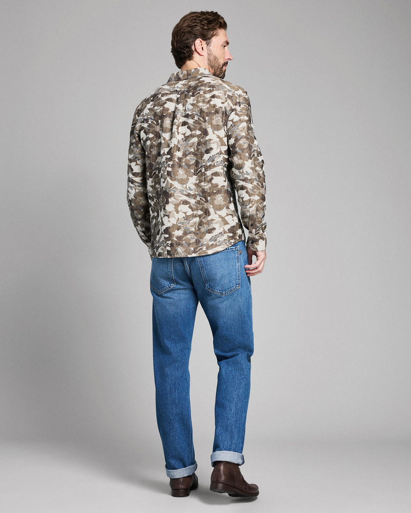 Camellia Jacquard Cedar Shirt
