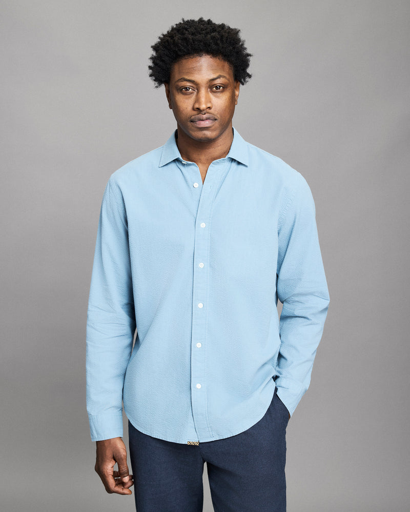 Seersucker Cedar Shirt