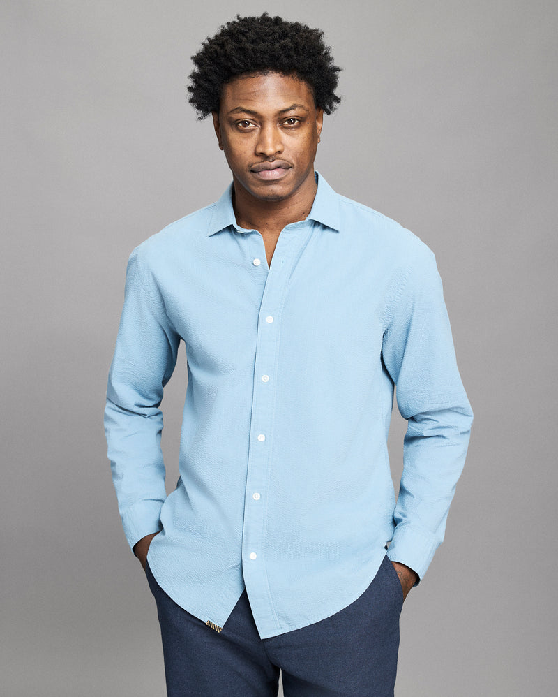 Seersucker Cedar Shirt