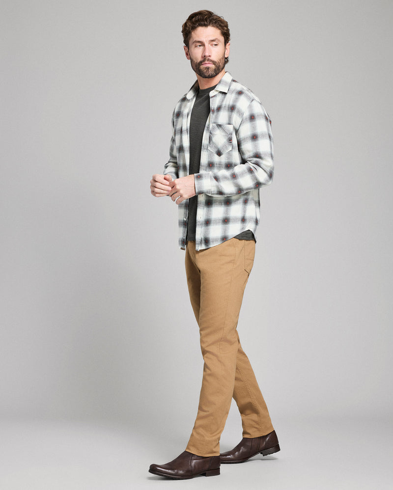 Hemp Cotton Dobby Plaid John T Shirt
