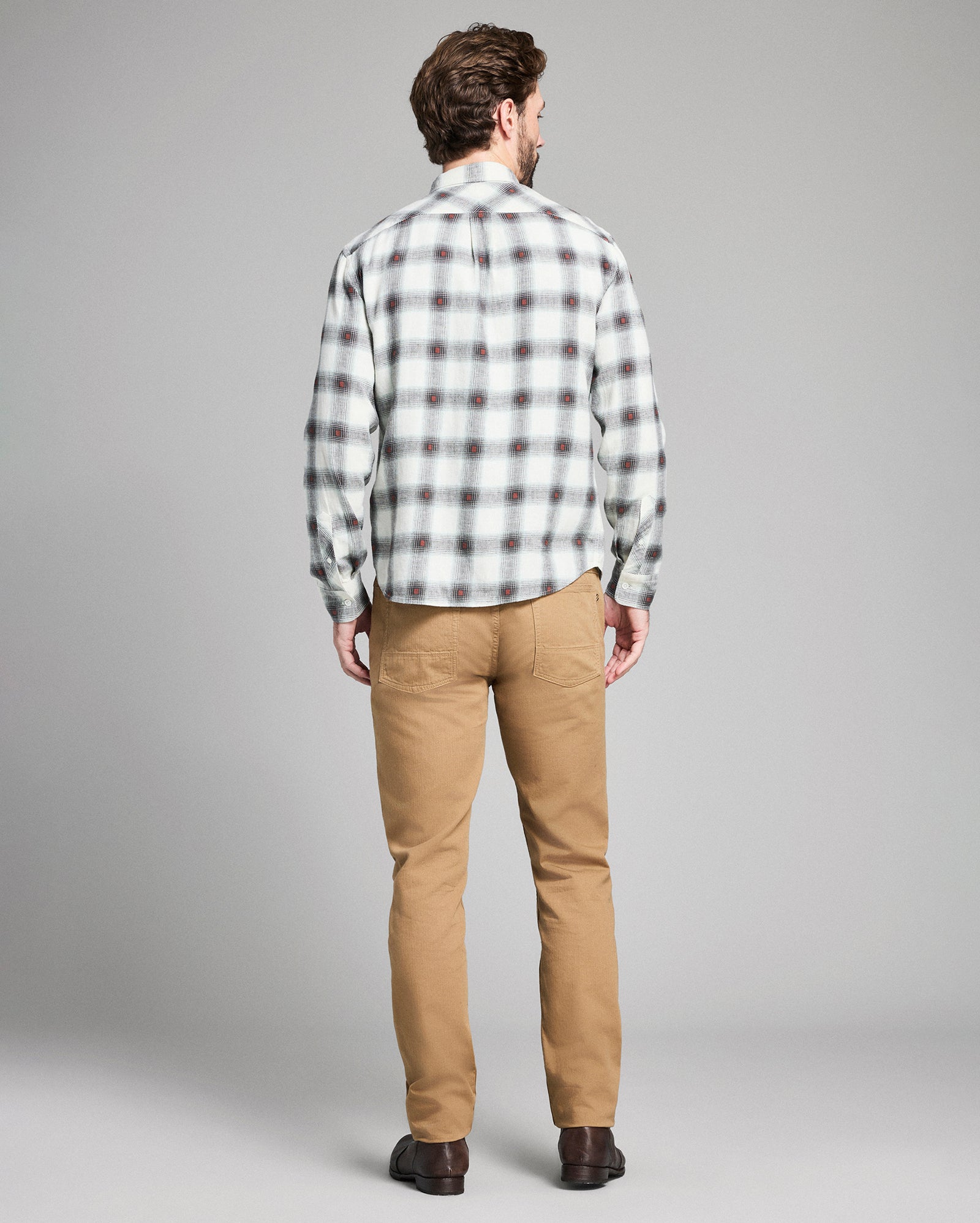 Hemp Cotton Dobby Plaid John T Shirt