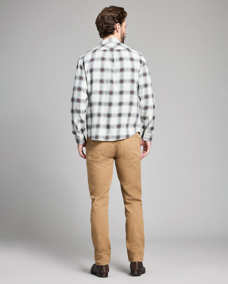 Hemp Cotton Dobby Plaid John T Shirt