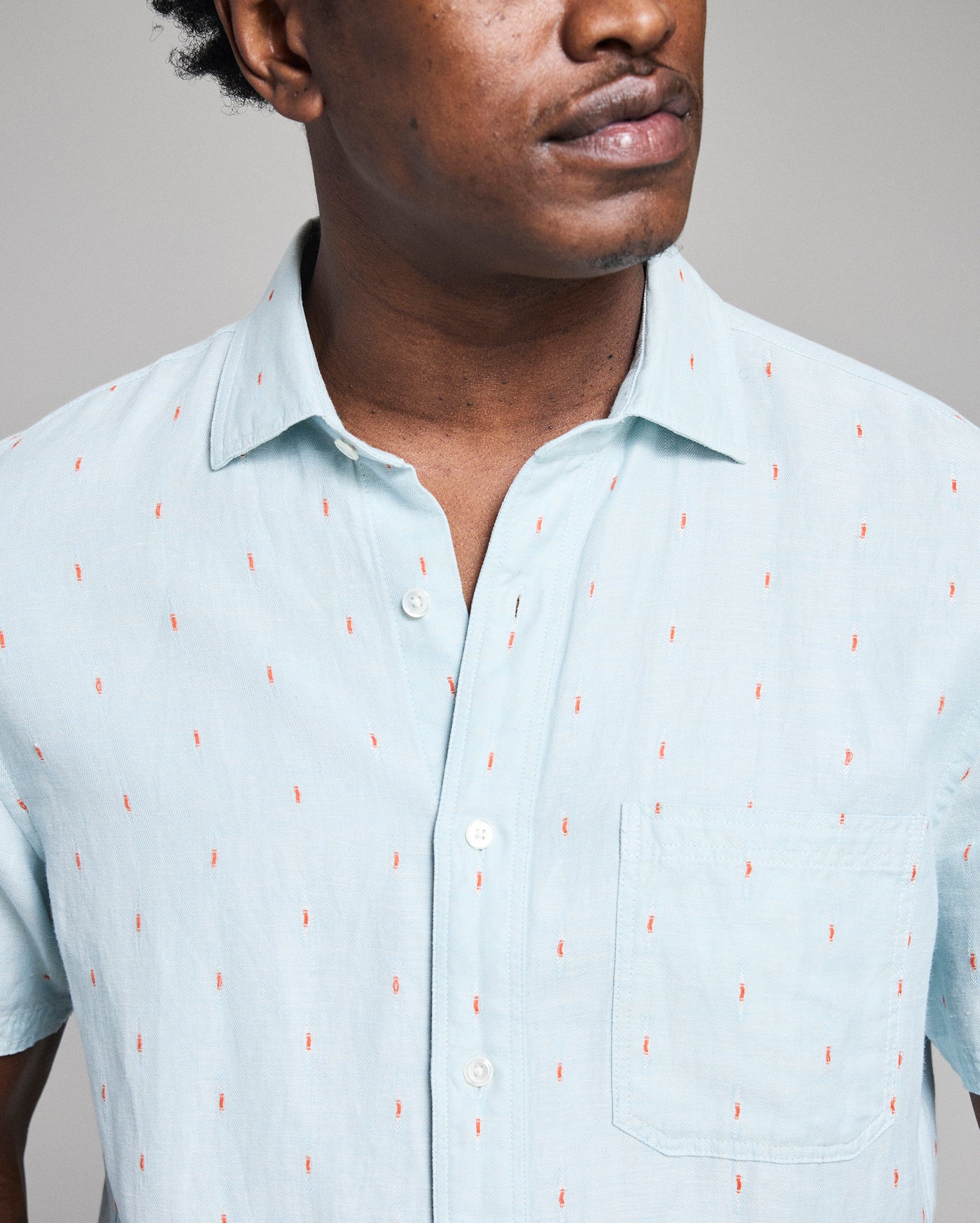 Short Sleeve Herringbone Treme Shirt