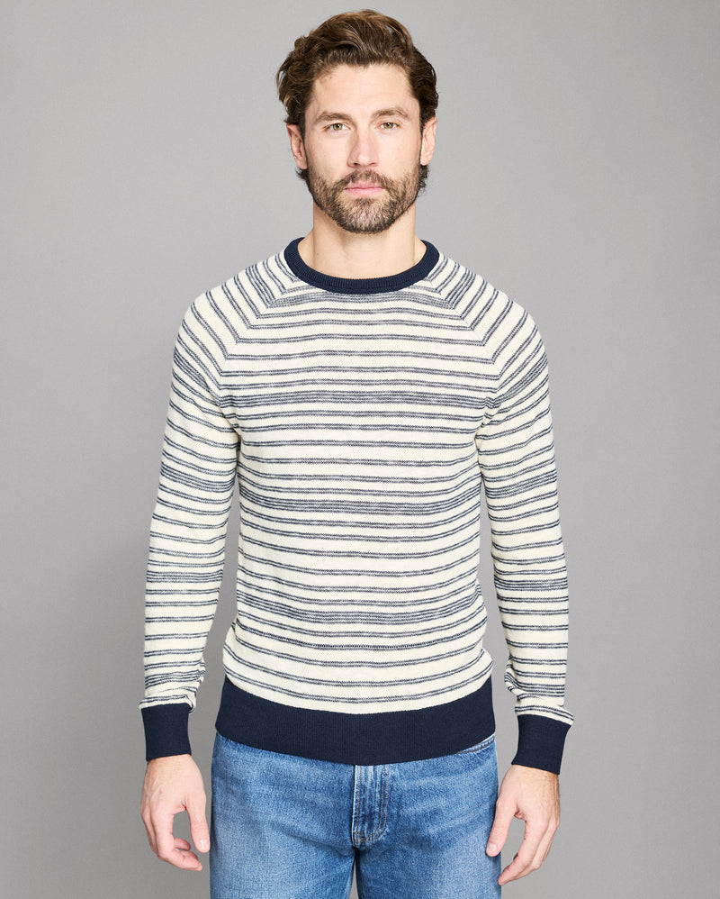 Raglan Stripe Crew