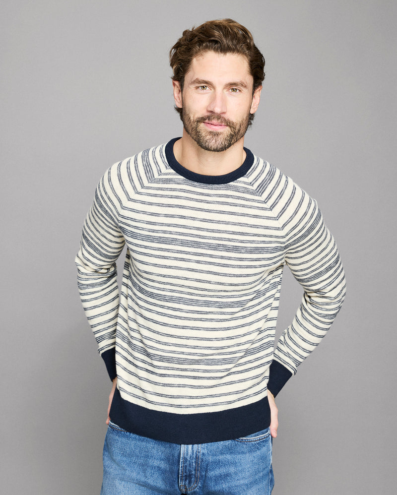 Raglan Stripe Crew