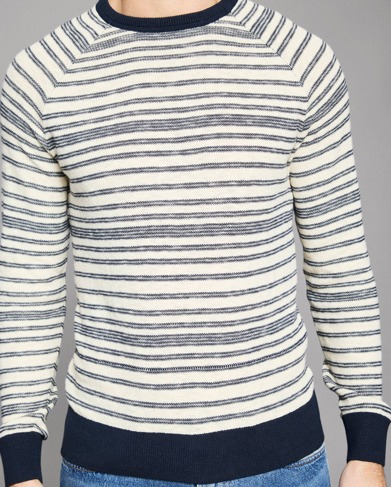 Raglan Stripe Crew