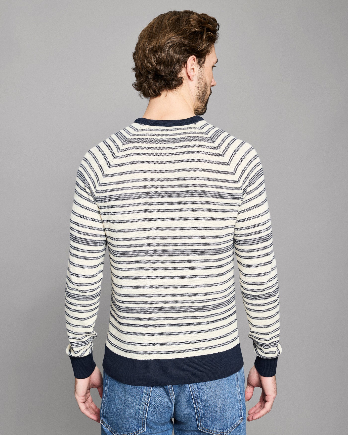 Raglan Stripe Crew