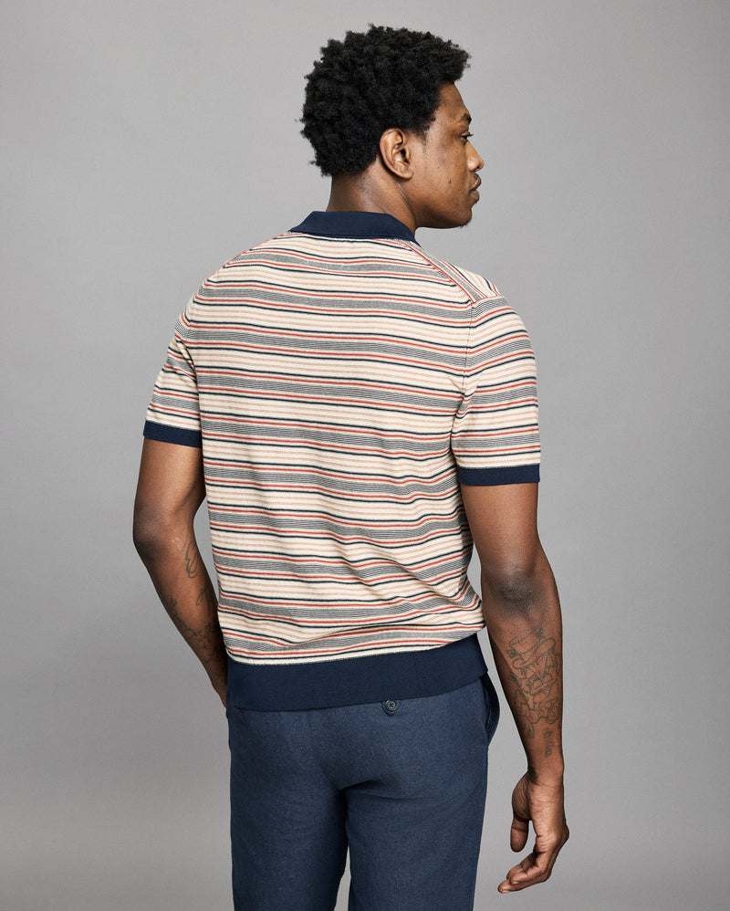 Vintage Stripe Sweater Polo